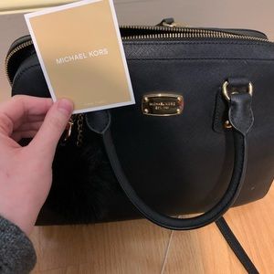 MICHAEL KORS
Saffiano Leather Large Satchel Black